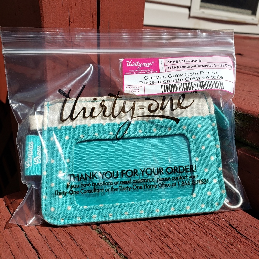 Thirty One Canvas Crew Coin Purse
